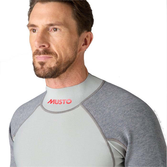 2024 Musto Hombres Flexlite Vapour 1.0 Manga Larga Neopreno Top 82068 - Grey Marl